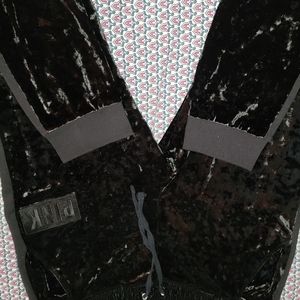 Vs pink crushed velvet joggers size large. NWOT